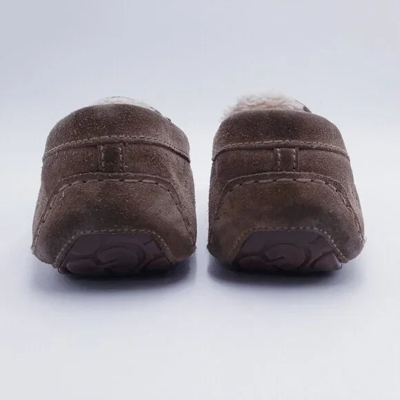 UGG Men's Size 11 Corvin Loafer Moccasin‎ Slippers Tan Suede DRY LEAF Slip On